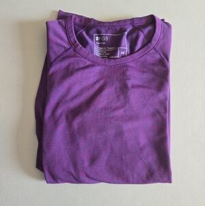 Figs Salta Seamless Longsleeve Underscrub Size xsmall Dark Purple Color